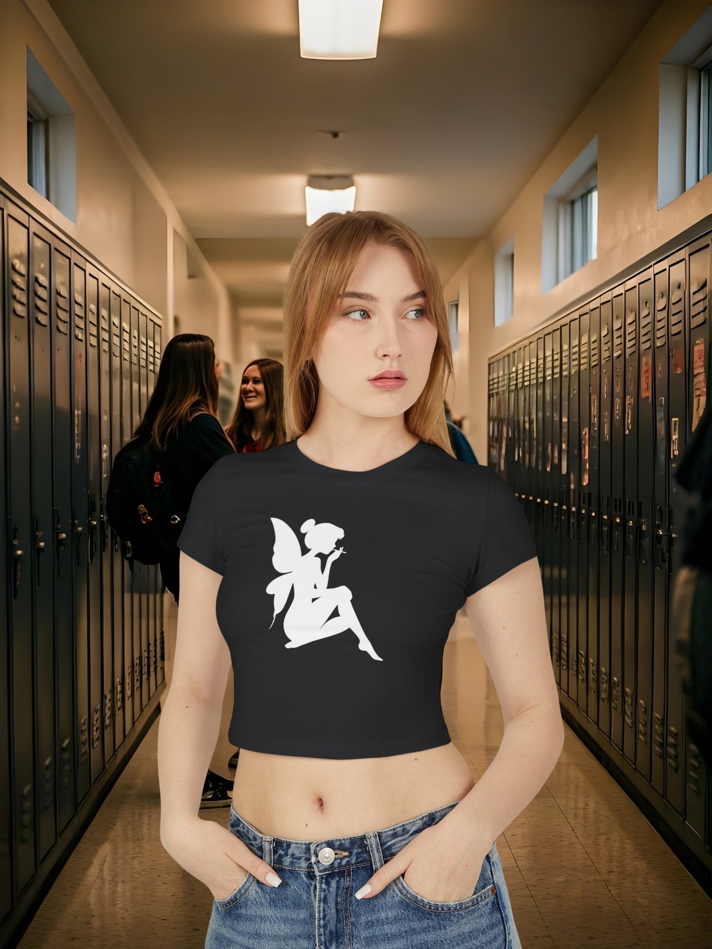 Faery Silhouette Women's Baby Tee