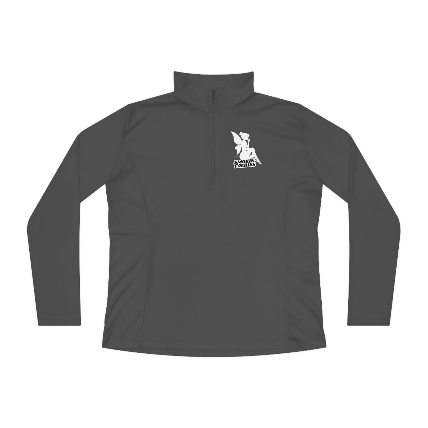 Smokin' Faeries Logo Ladies Quarter-Zip Pullover