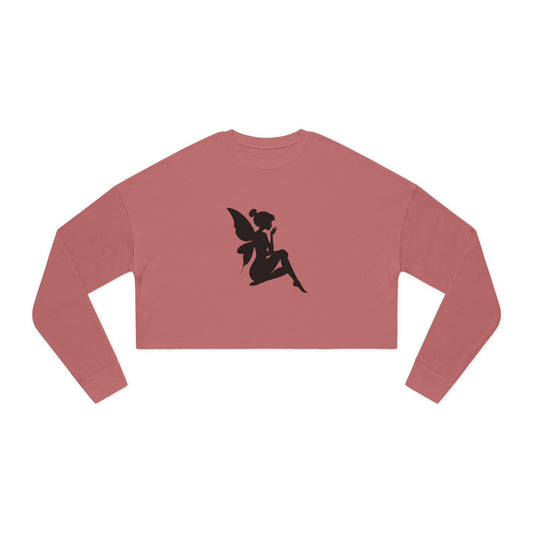 Faery Silhouette Women's Cropped Sweatshirt