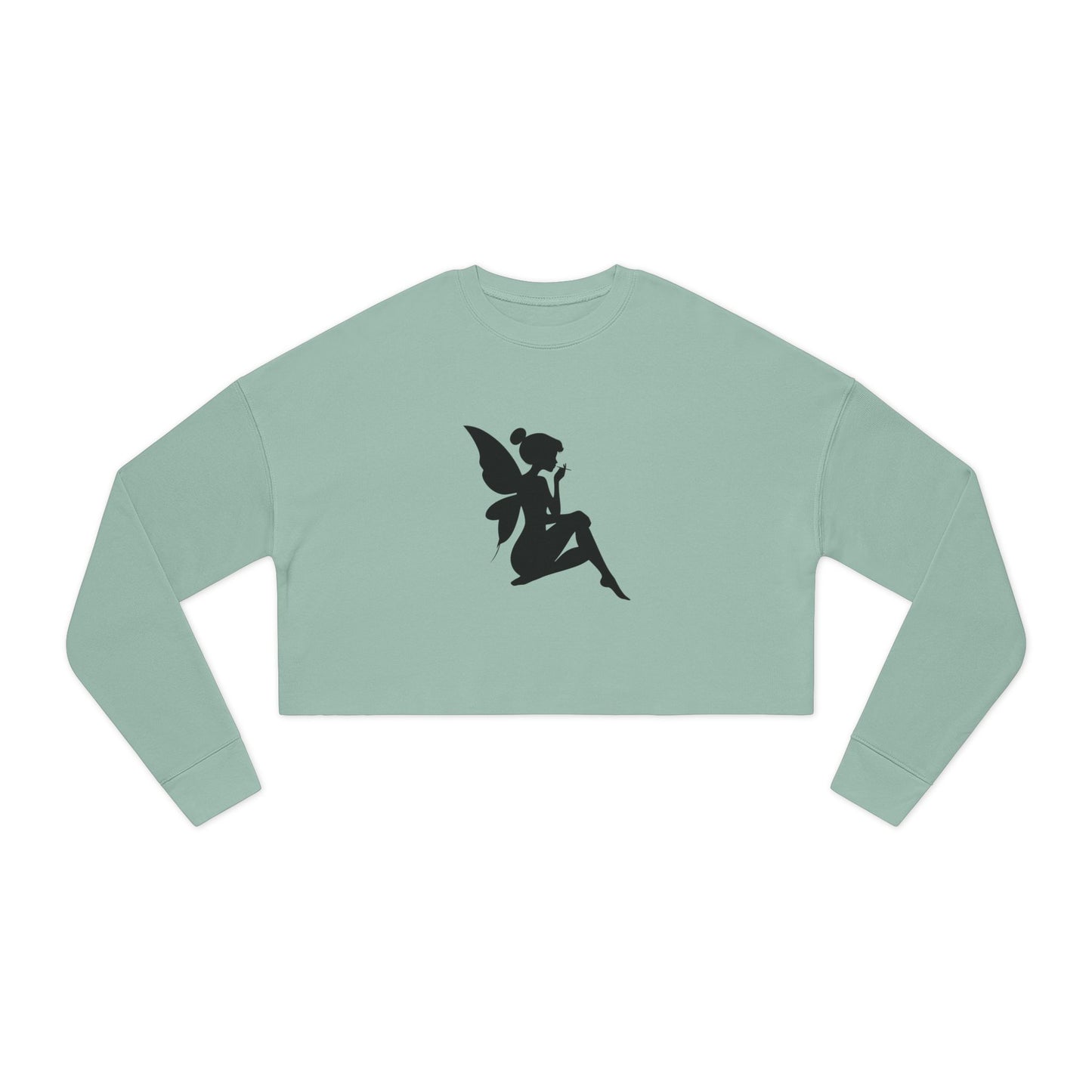 Faery Silhouette Women's Cropped Sweatshirt