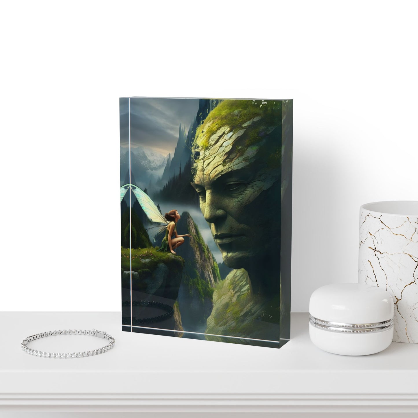 Sebille and the Stone Giant Acrylic Photo Block