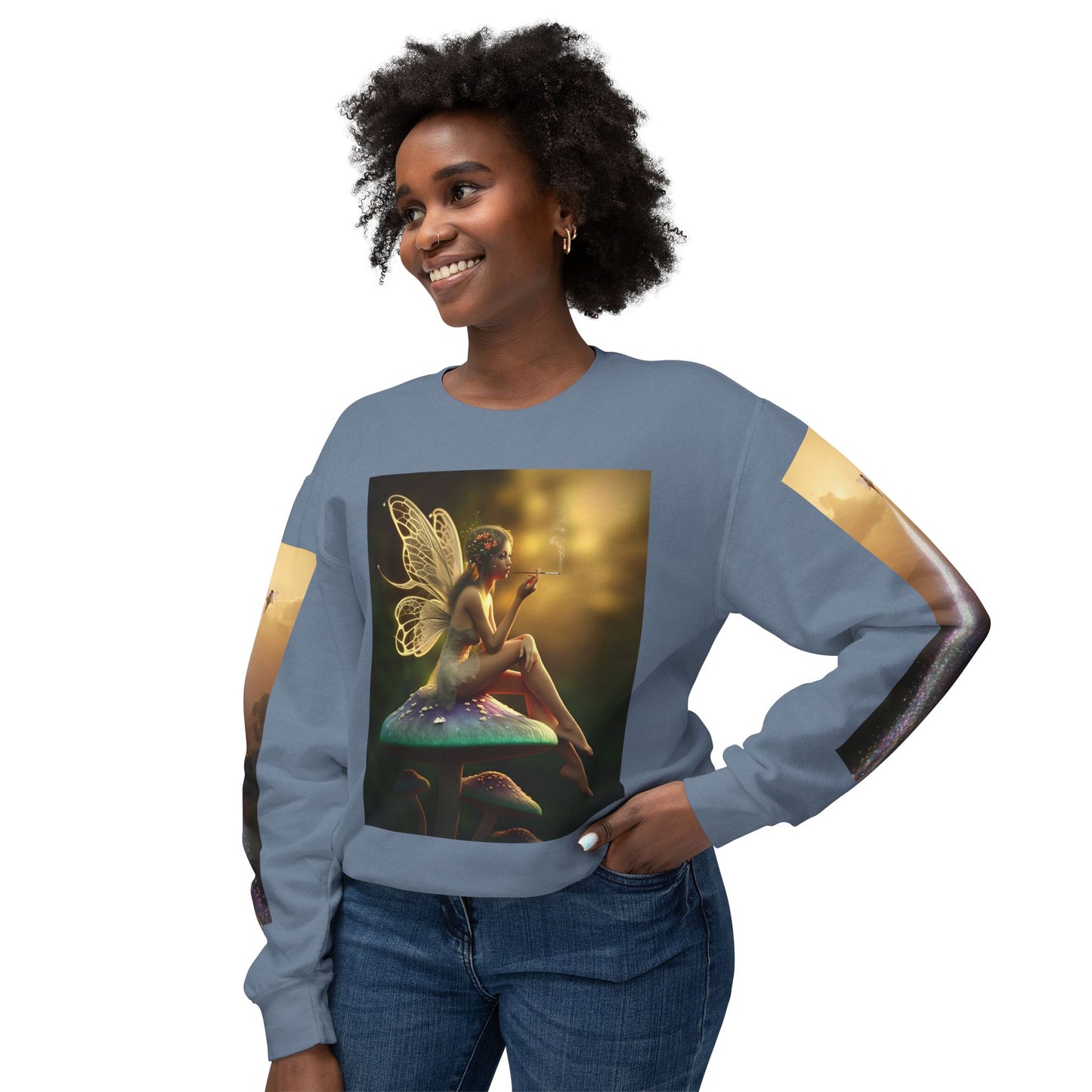 Aurora Unisex Lightweight Crewneck Sweatshirt