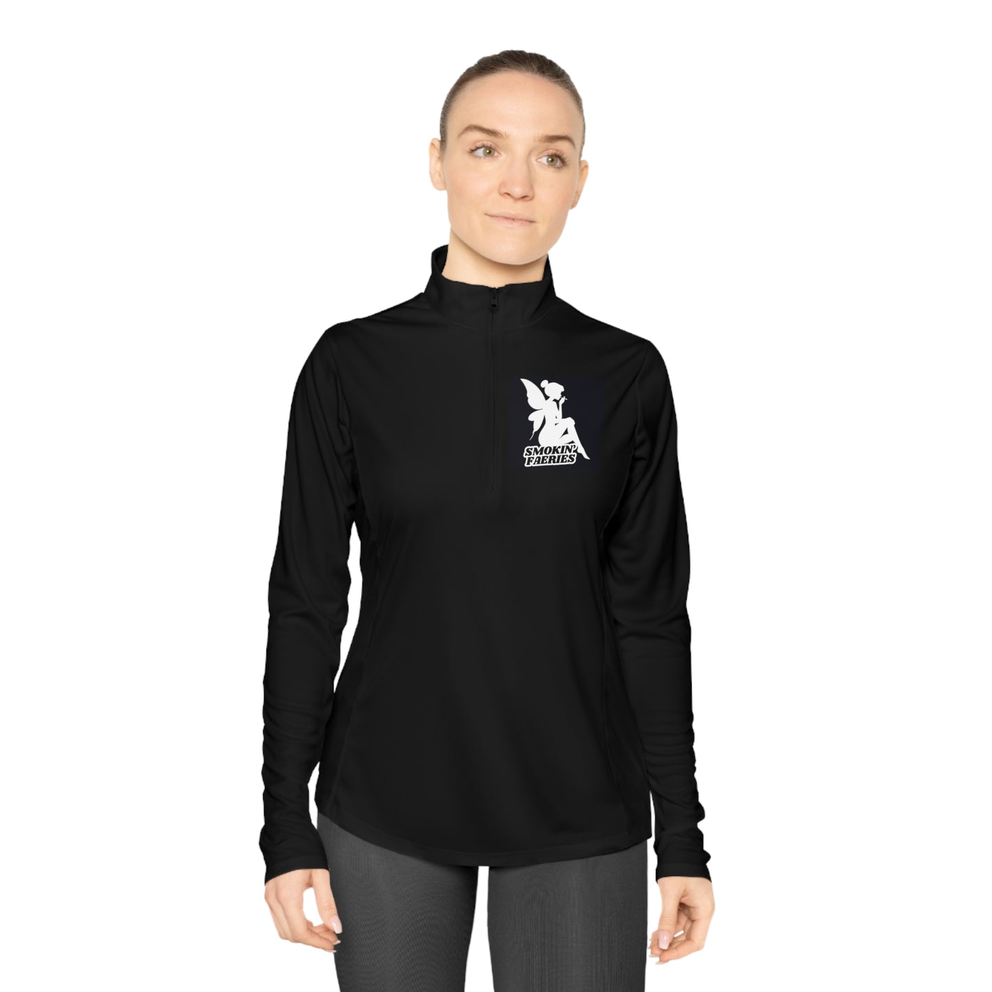 Smokin' Faeries Logo Ladies Quarter-Zip Pullover