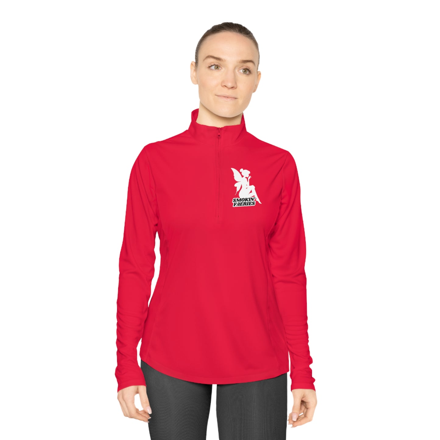 Smokin' Faeries Logo Ladies Quarter-Zip Pullover