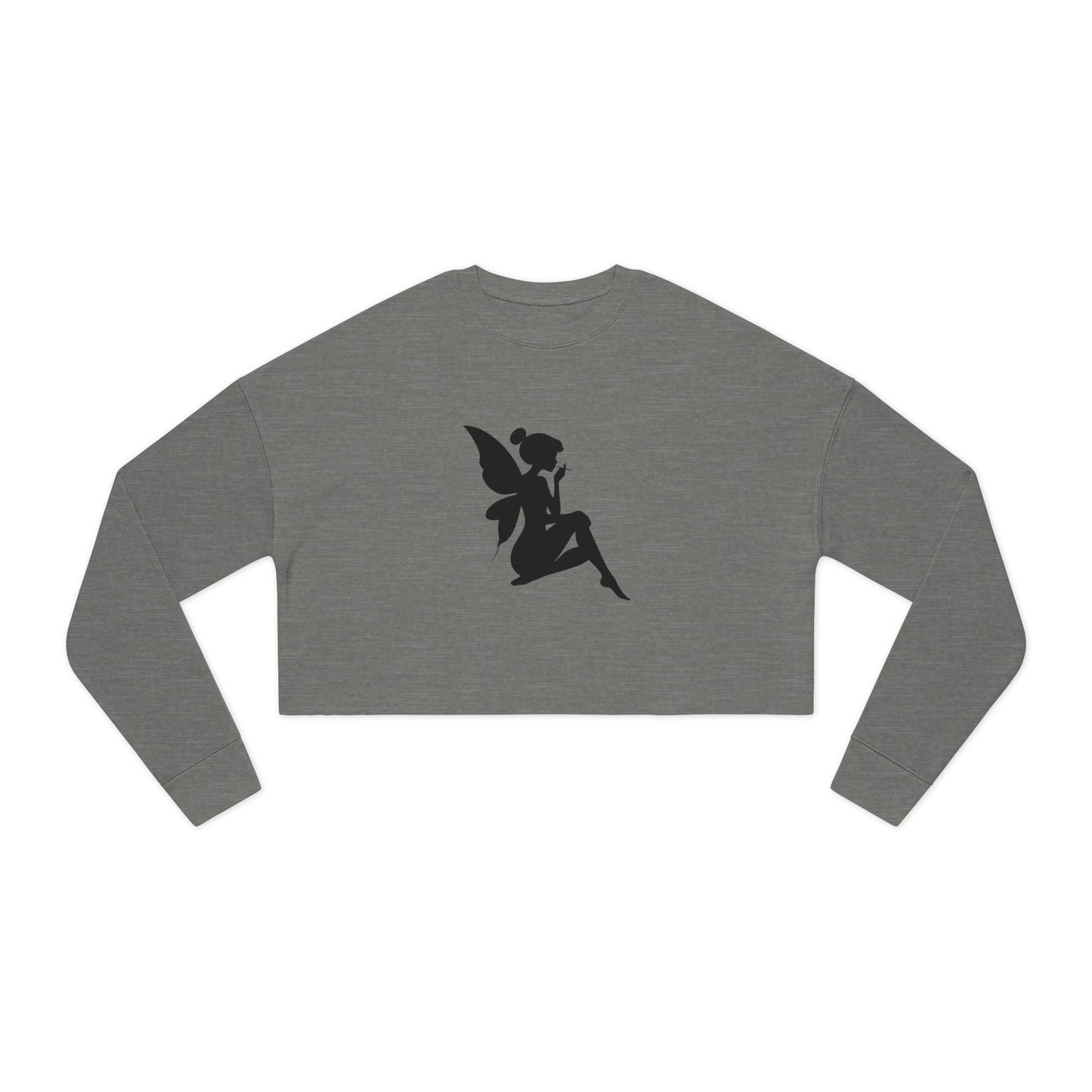 Faery Silhouette Women's Cropped Sweatshirt