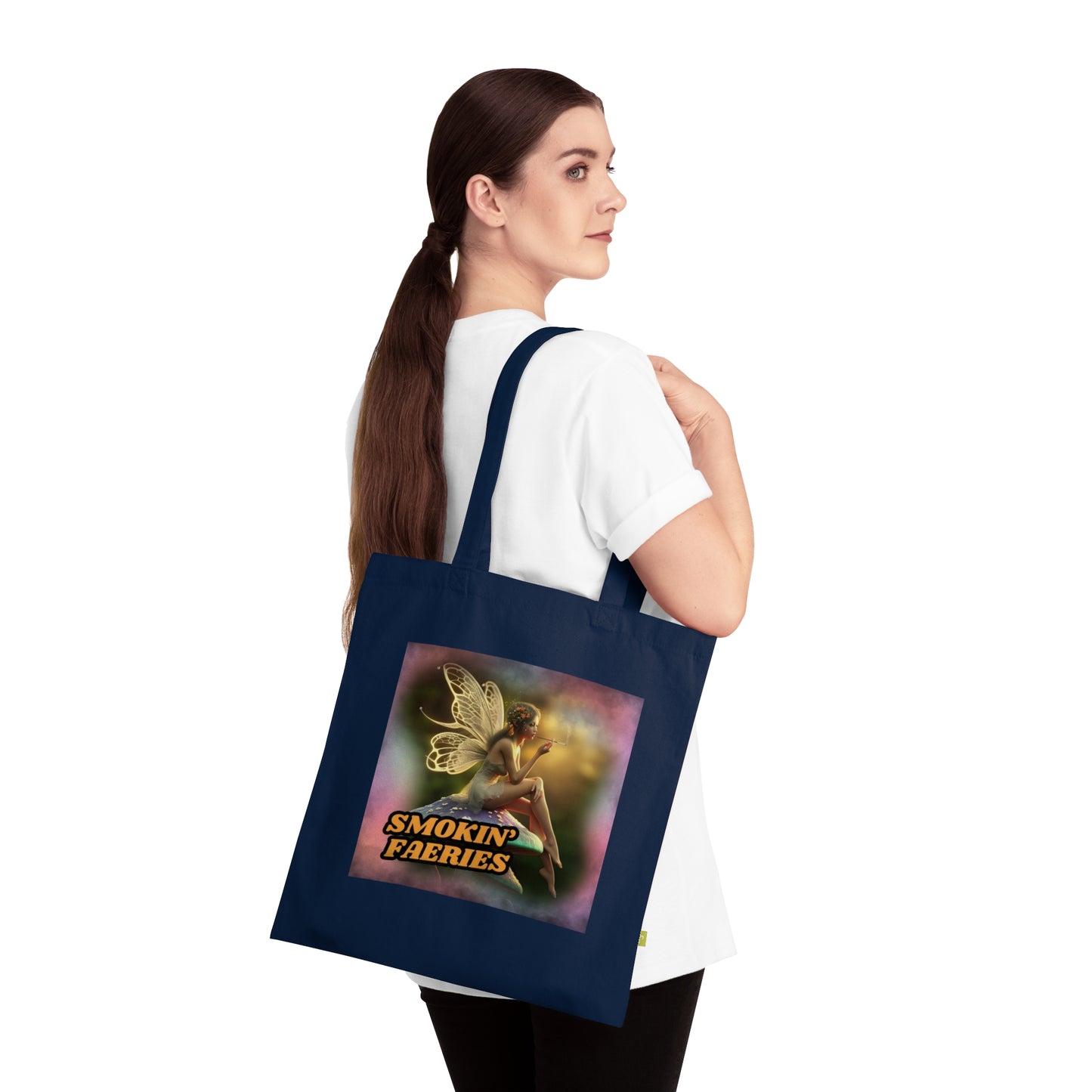 Smokin' Faeries Logo Organic Cotton Tote Bag