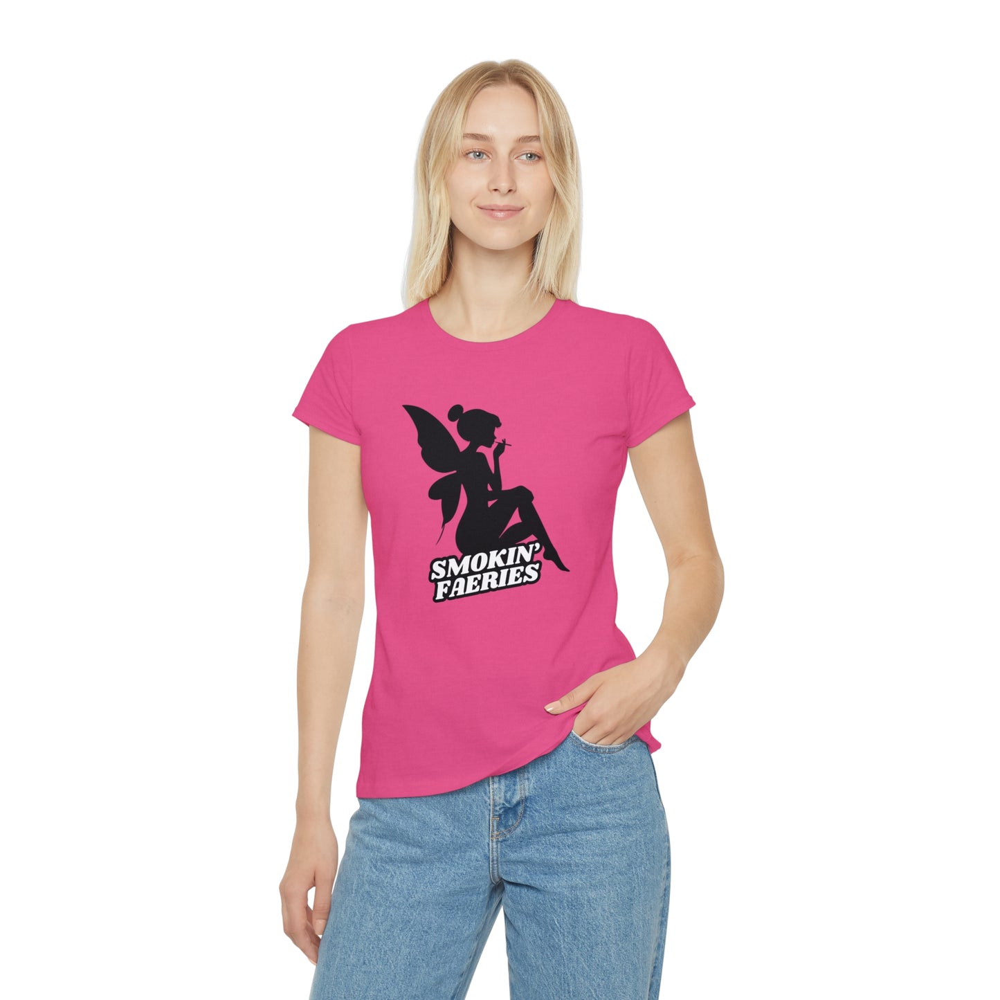 Smokin' Faeries black Logo Women's Iconic T-Shirt